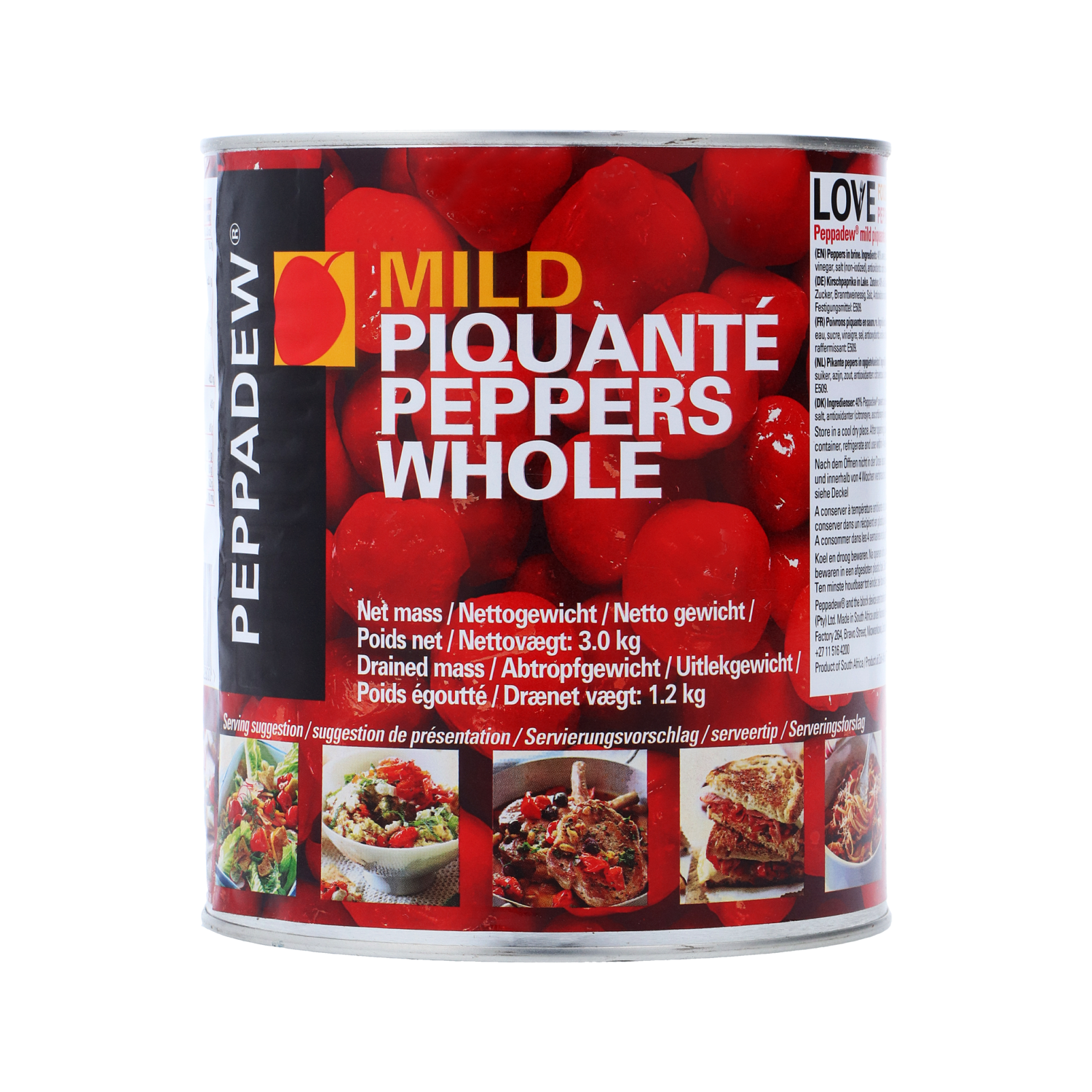 PEPPADEW MILD HEEL 3kg/BLIK